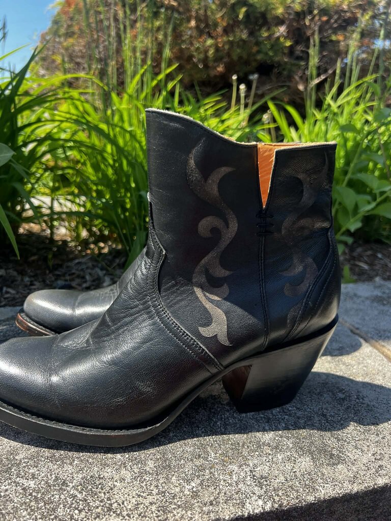 Lucchese Etched Short Boots (retailing for $325)- Size 8