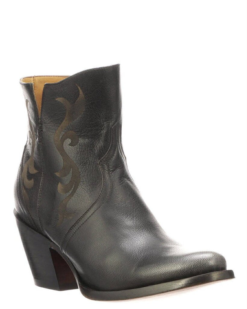 Lucchese Etched Short Boots (retailing for $325)- Size 8