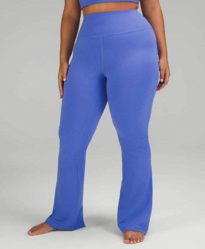 Lululemon Groove Super-High-Rise Flared Pant Nulu in Wild Indigo - Size 4