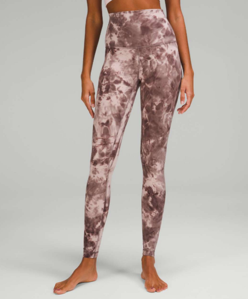 Lululemon Align Super-High-Rise Pant 28" in Diamond Dye Mink Bery Lunar Rock Shadow Grey - Size 4