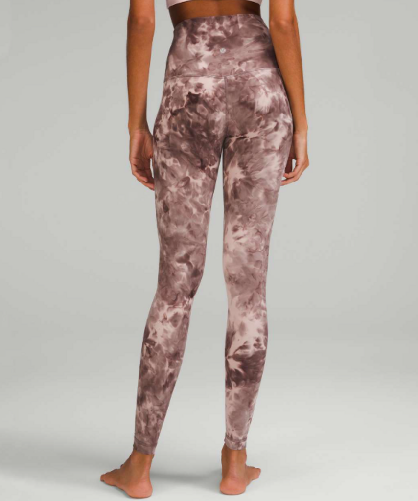 Lululemon Align Super-High-Rise Pant 28" in Diamond Dye Mink Bery Lunar Rock Shadow Grey - Size 4