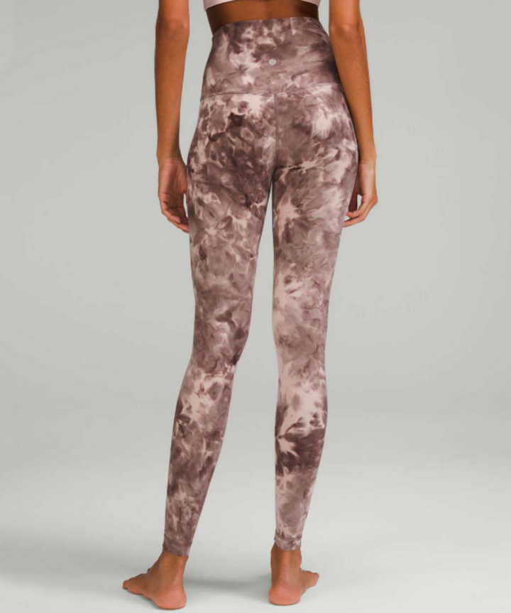 Lululemon Align Super-High-Rise Pant 28" in Diamond Dye Mink Bery Lunar Rock Shadow Grey - Size 4
