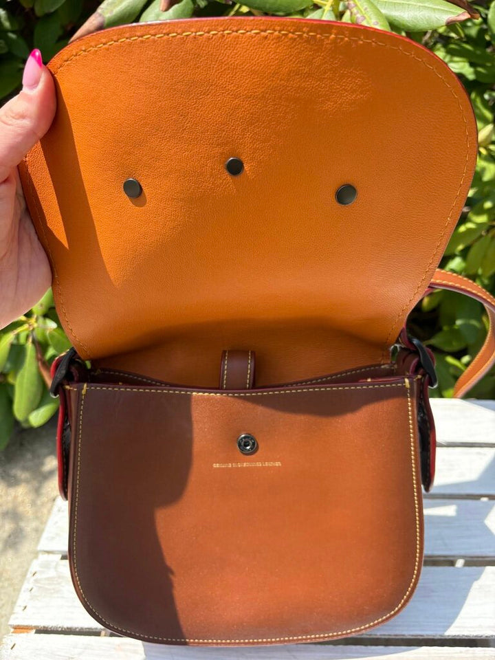 Coach Tea Rose Saddle Bag