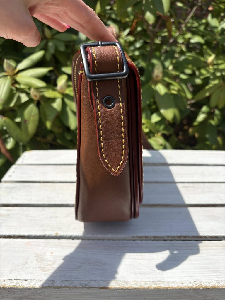 Coach Tea Rose Saddle Bag