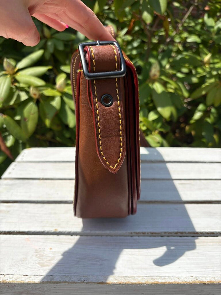 Coach Tea Rose Saddle Bag