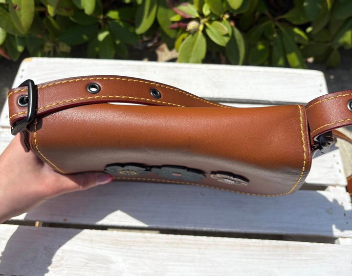 Coach Tea Rose Saddle Bag