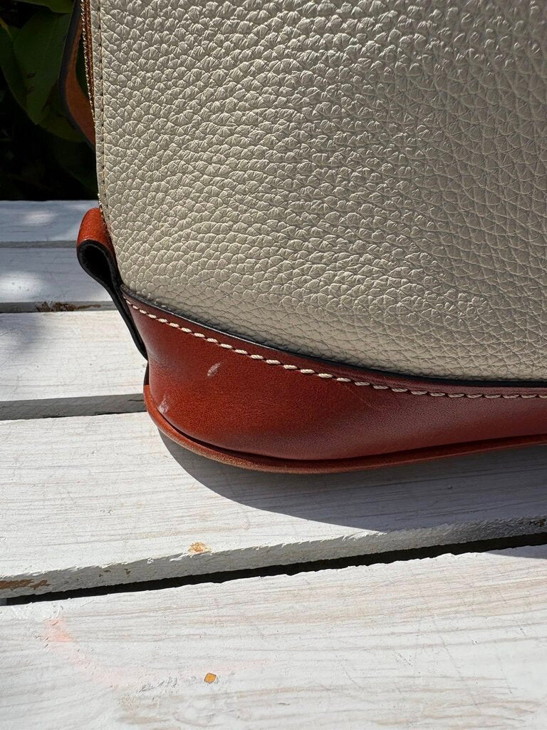 Dooney & Bourke Pebble Leather Domed Zip Zip Satchel
