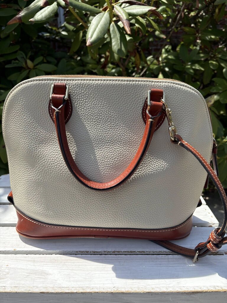 Dooney & Bourke Pebble Leather Domed Zip Zip Satchel