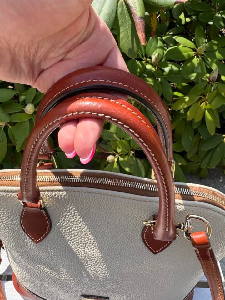 Dooney & Bourke Pebble Leather Domed Zip Zip Satchel