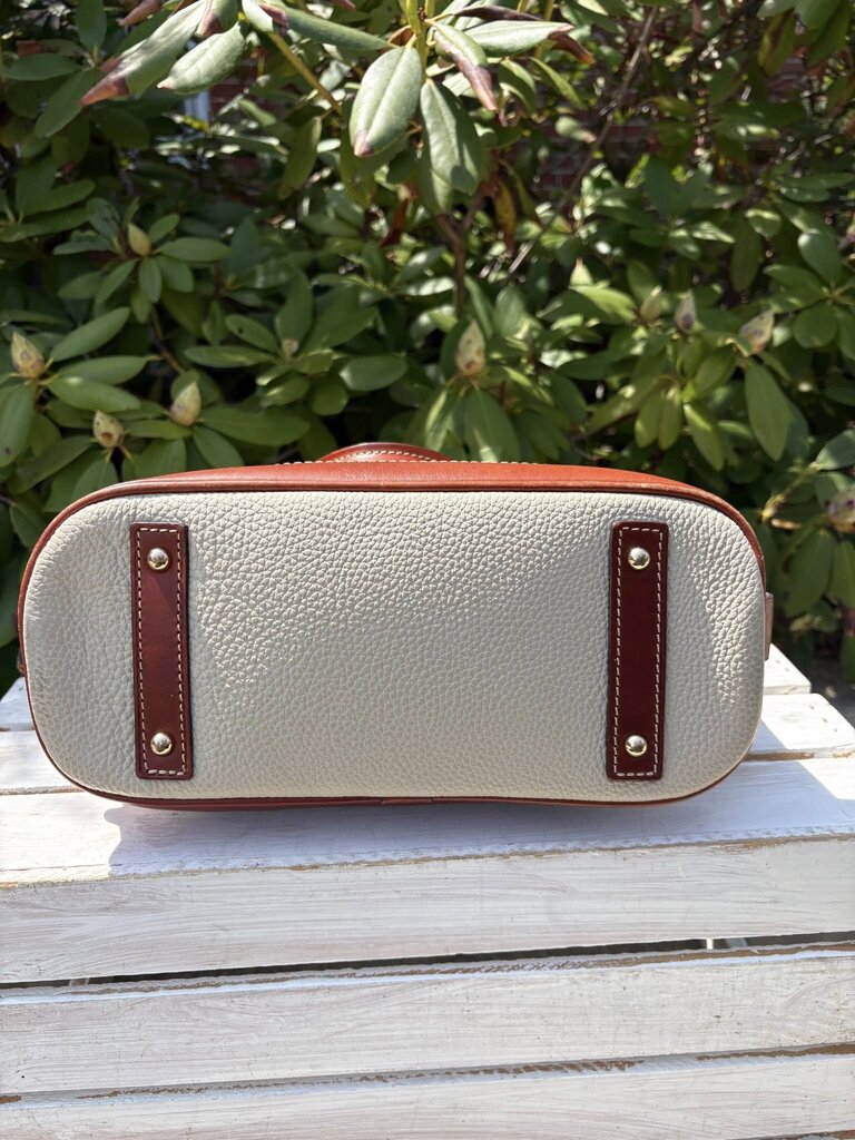 Dooney & Bourke Pebble Leather Domed Zip Zip Satchel