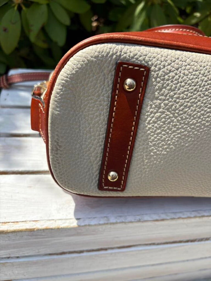 Dooney & Bourke Pebble Leather Domed Zip Zip Satchel