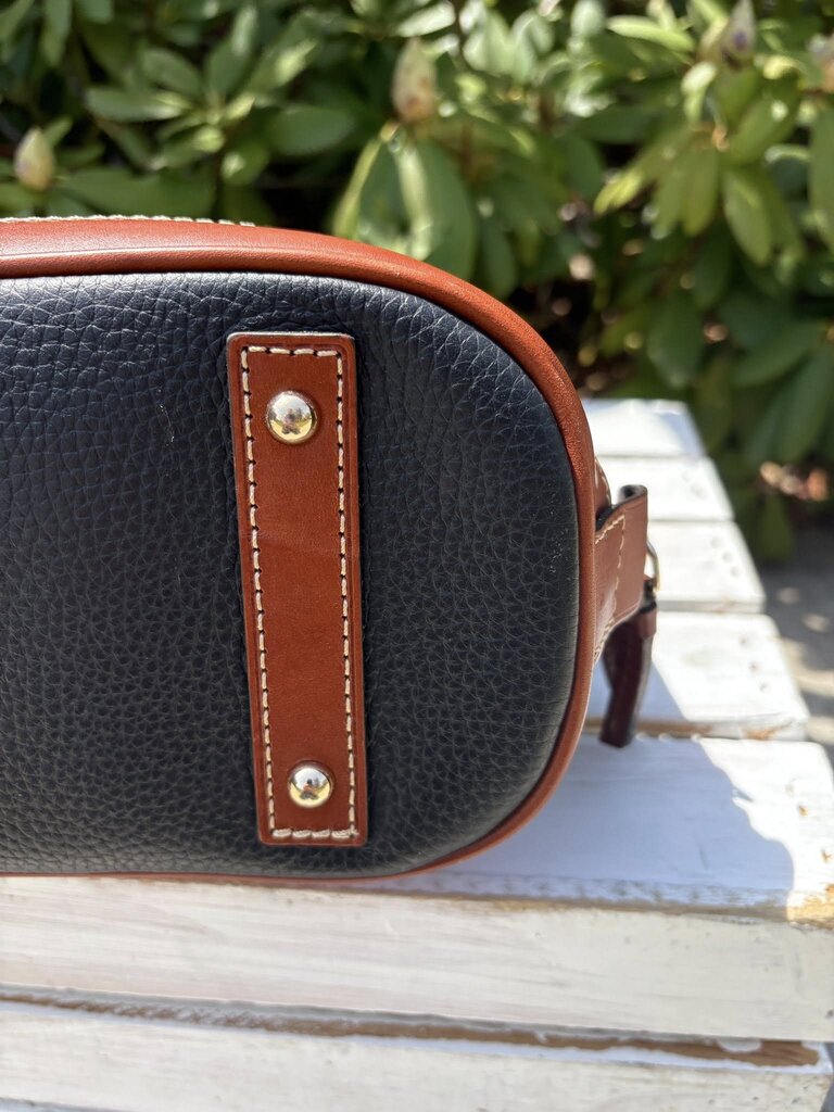 Dooney & Bourke Pebble Leather Domed Zip Zip Satchel