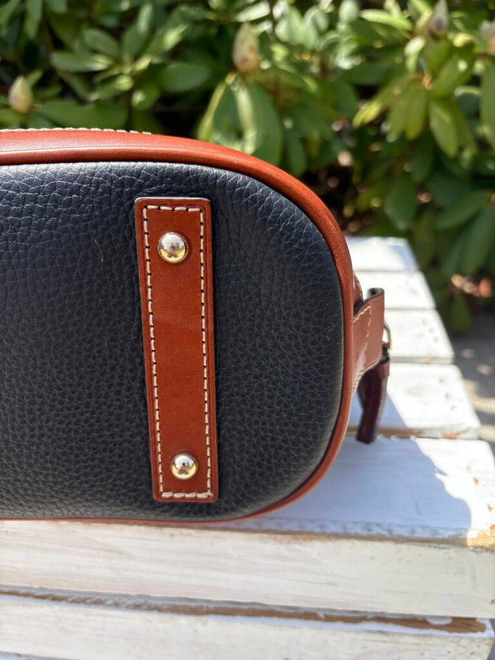 Dooney & Bourke Pebble Leather Domed Zip Zip Satchel