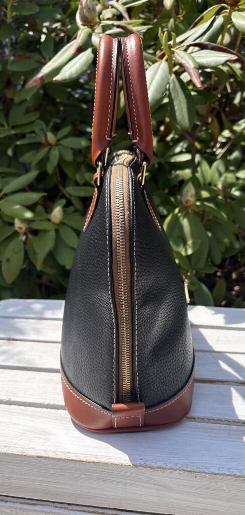 Dooney & Bourke Pebble Leather Domed Zip Zip Satchel