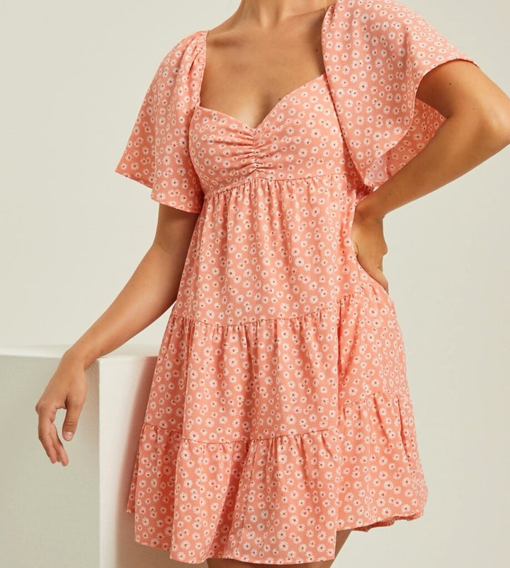 Altar'd State Teagen Tiered Mini Dress - Size XL