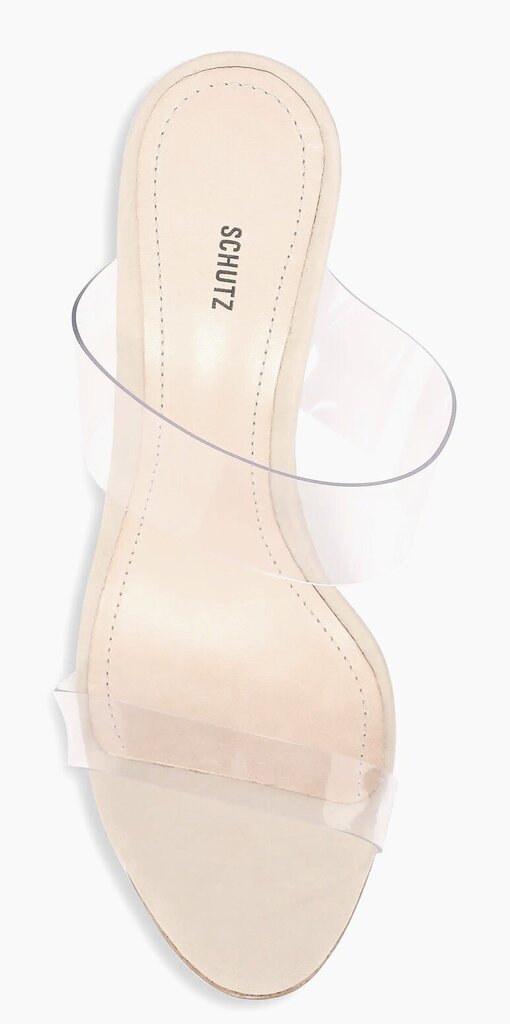 Schutz NIB Ariella 100MM Transparent Vinyl Mules - Size 8.5