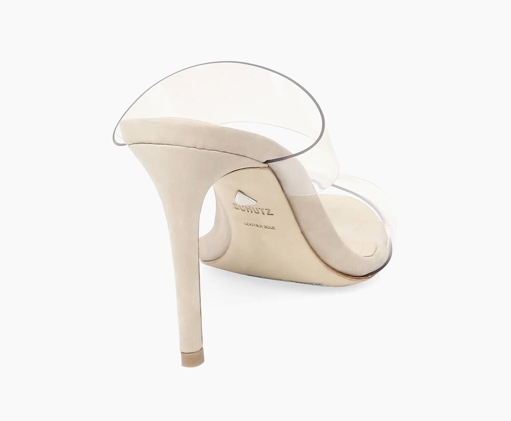 Schutz NIB Ariella 100MM Transparent Vinyl Mules - Size 8.5