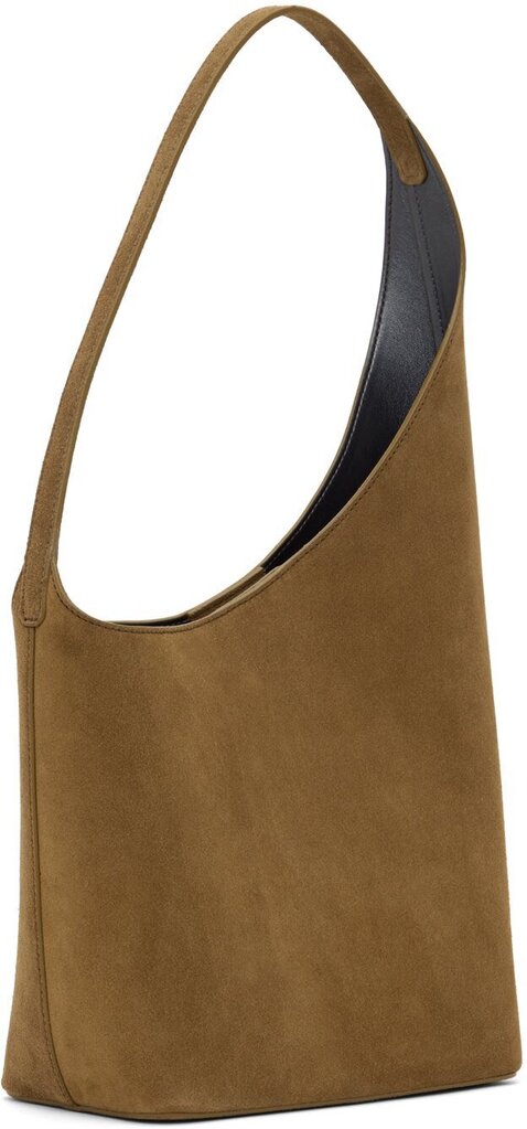 Aesther Ekme Demi Lune Shoulder Bag in Suede Havana (Retails for $634)