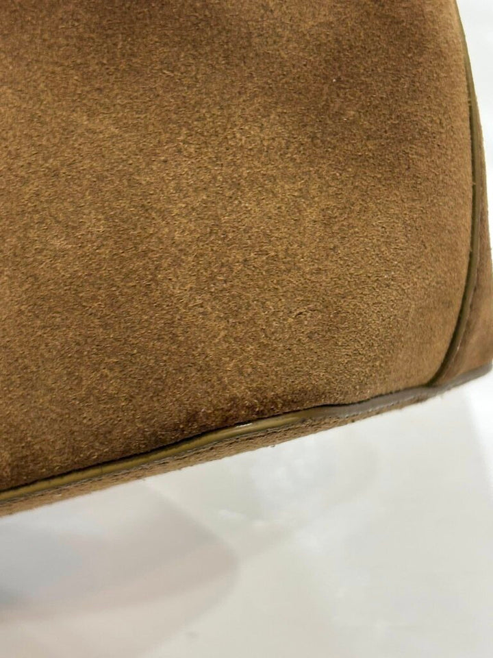 Aesther Ekme Demi Lune Shoulder Bag in Suede Havana (Retails for $634)