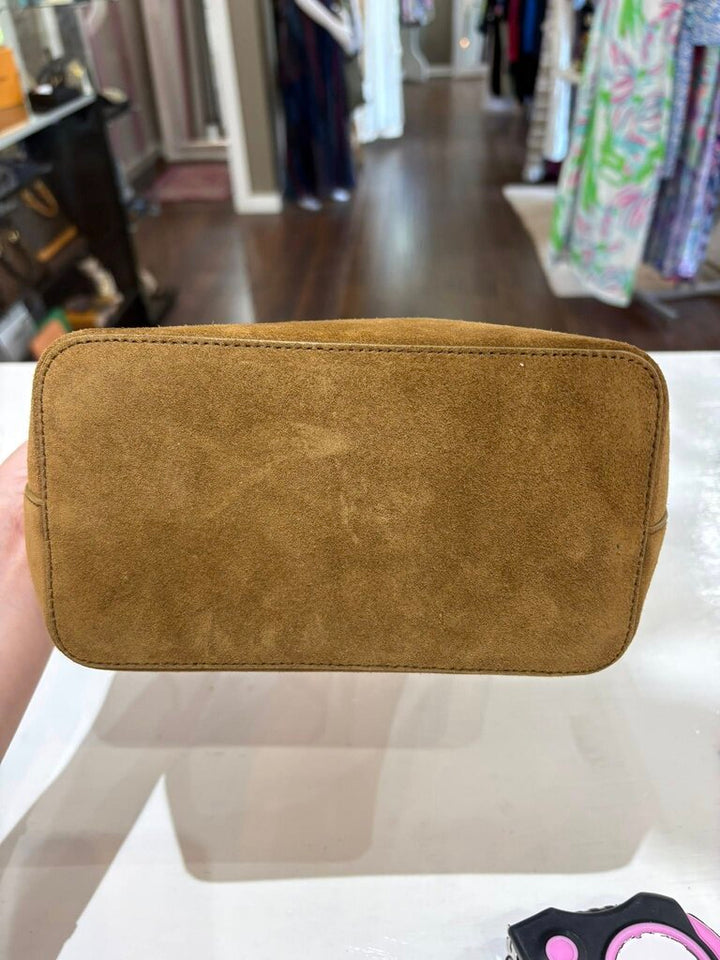 Aesther Ekme Demi Lune Shoulder Bag in Suede Havana (Retails for $634)