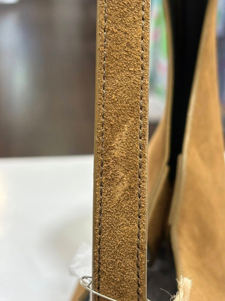 Aesther Ekme Demi Lune Shoulder Bag in Suede Havana (Retails for $634)