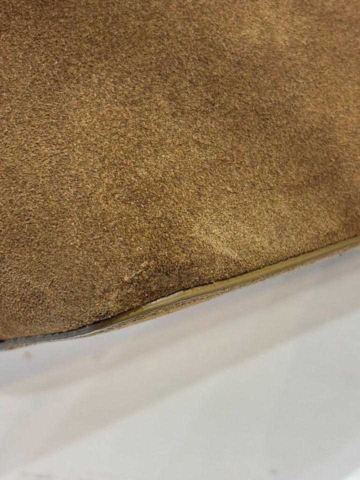 Aesther Ekme Demi Lune Shoulder Bag in Suede Havana (Retails for $634)