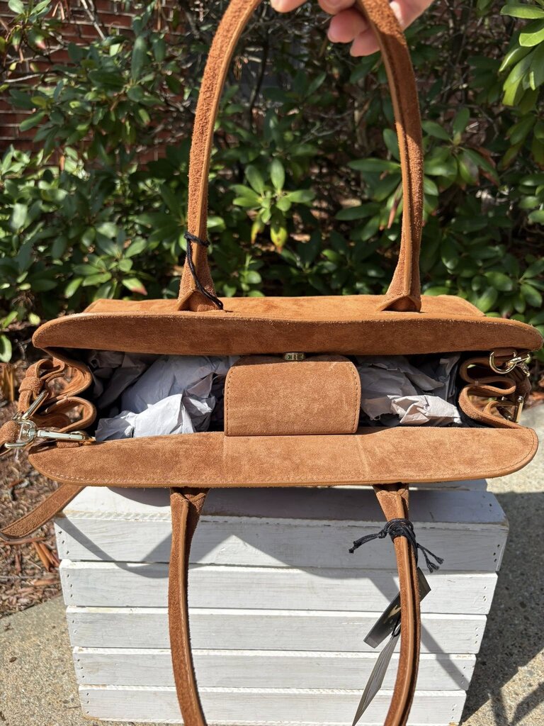 Claudia Firenze NWT Suede Satchel