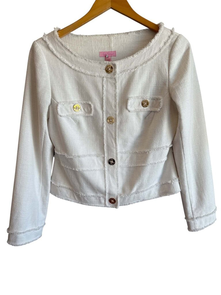 Lilly Pulitzer Millie Fringed Jacket - Size Medium