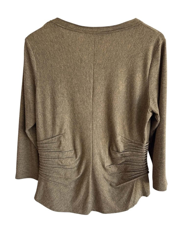 Etcetera Tie Front Top - Size Large