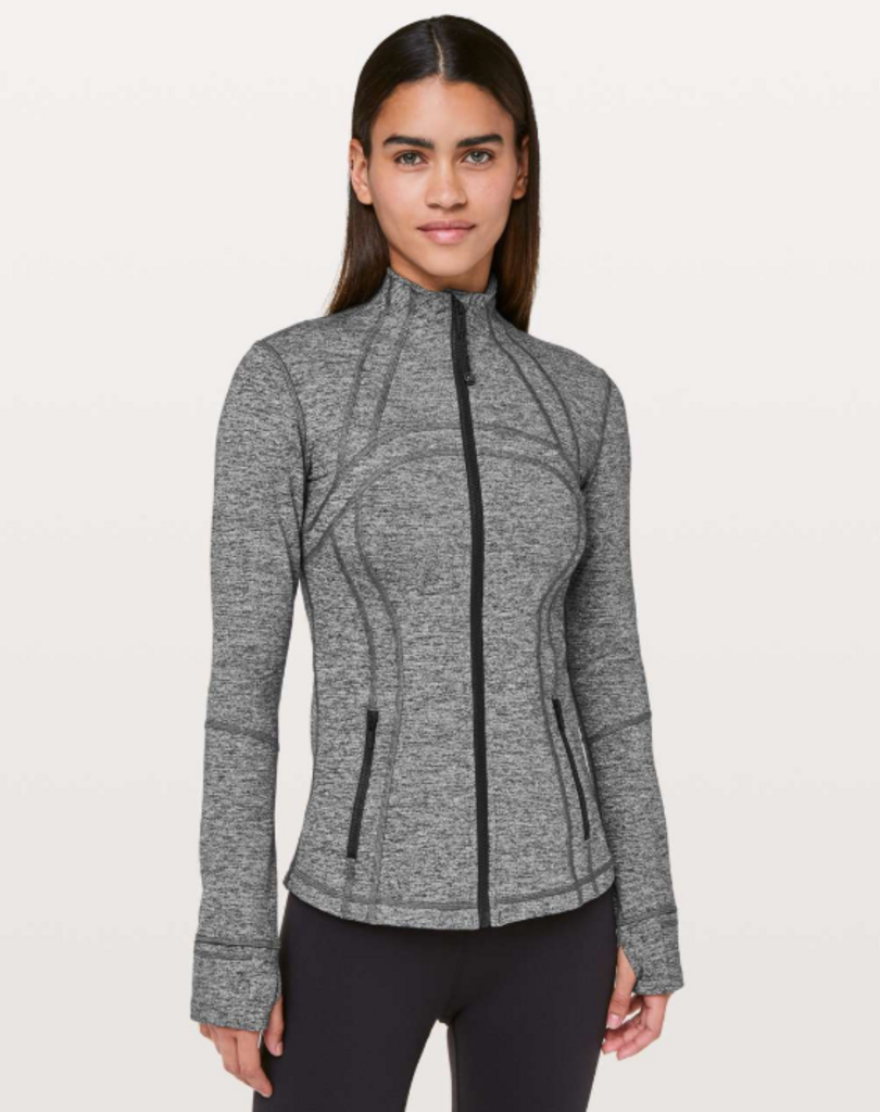 Lululemon Define Jacket in Heathered Black - Size 6