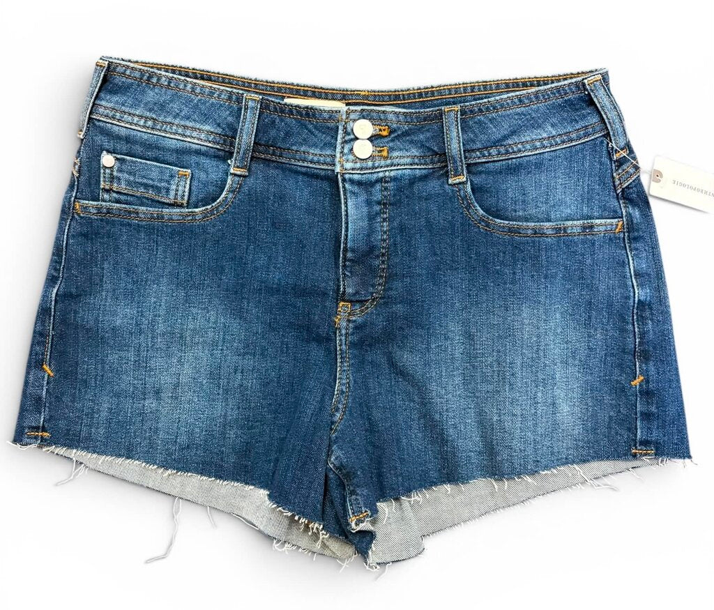 Pilcro NWT Mid-Rise Micro Denim Shorts in Huntington Wash - Size 28(Retails $78)