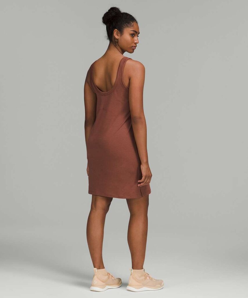 Lululemon Classic-Fit Cotton-Blend Scoop Dress in Ancient Copper - Size M/L