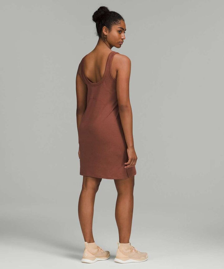 Lululemon Classic-Fit Cotton-Blend Scoop Dress in Ancient Copper - Size M/L