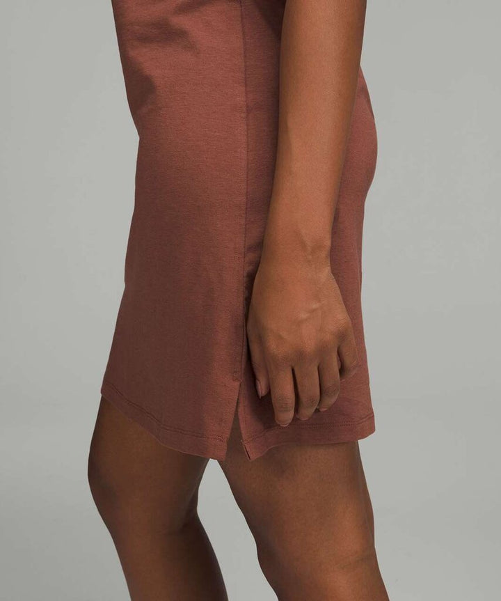 Lululemon Classic-Fit Cotton-Blend Scoop Dress in Ancient Copper - Size M/L