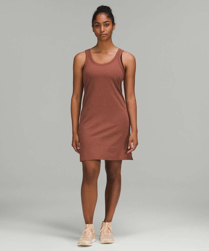 Lululemon Classic-Fit Cotton-Blend Scoop Dress in Ancient Copper - Size M/L