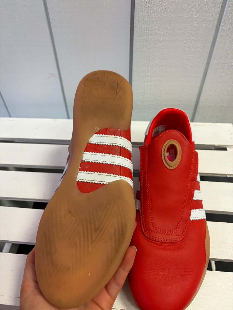 Adidas Taekwondo Mei Shoes in Red/Cloud White/Gum - Size 7.5(Retails $110)