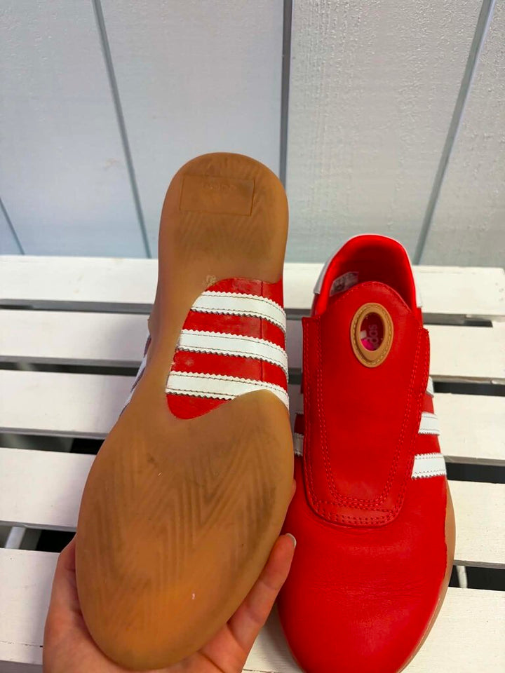 Adidas Taekwondo Mei Shoes in Red/Cloud White/Gum - Size 7.5(Retails $110)