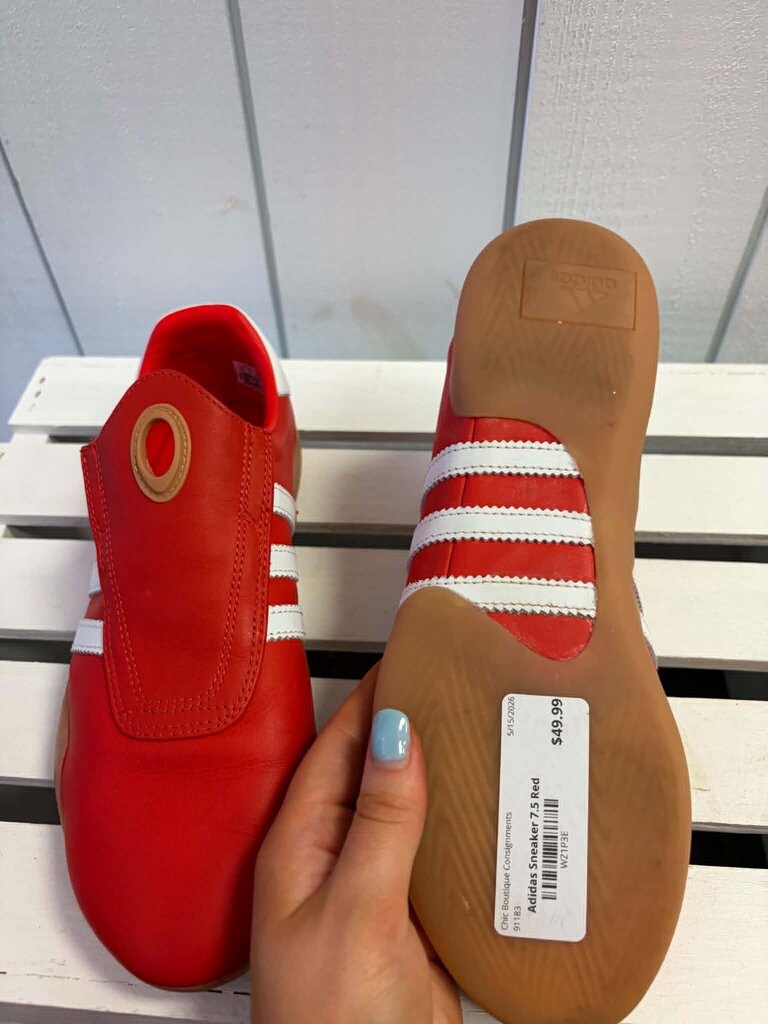 Adidas Taekwondo Mei Shoes in Red/Cloud White/Gum - Size 7.5(Retails $110)