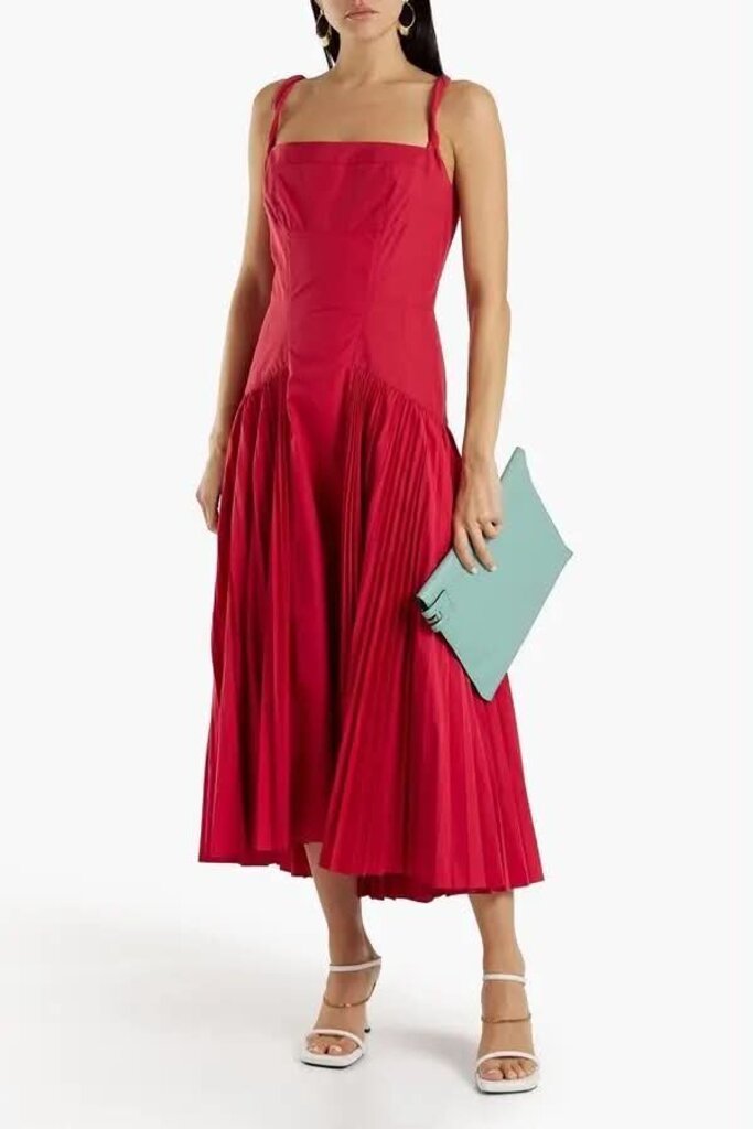 Proenza Schouler Pleated Cotton Blend Poplin Midi Dress (Retails for $1,490) - Size 6