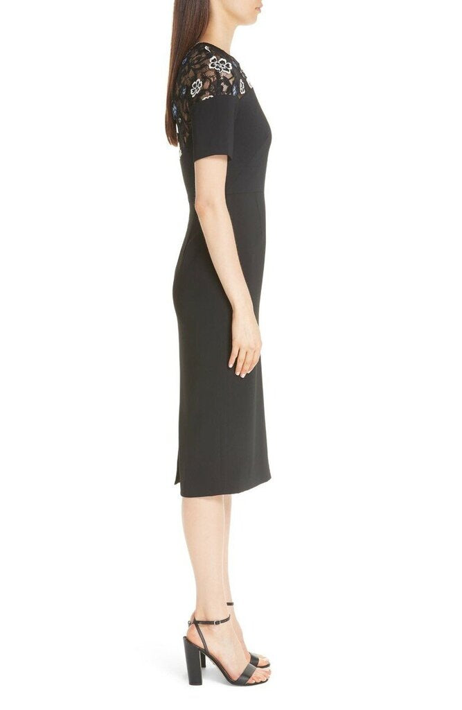 Lola Rose Floral Embroidered Lace Cocktail Dress - Size 2