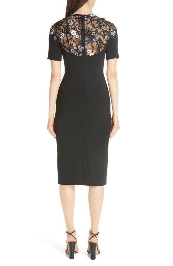Lola Rose Floral Embroidered Lace Cocktail Dress - Size 2