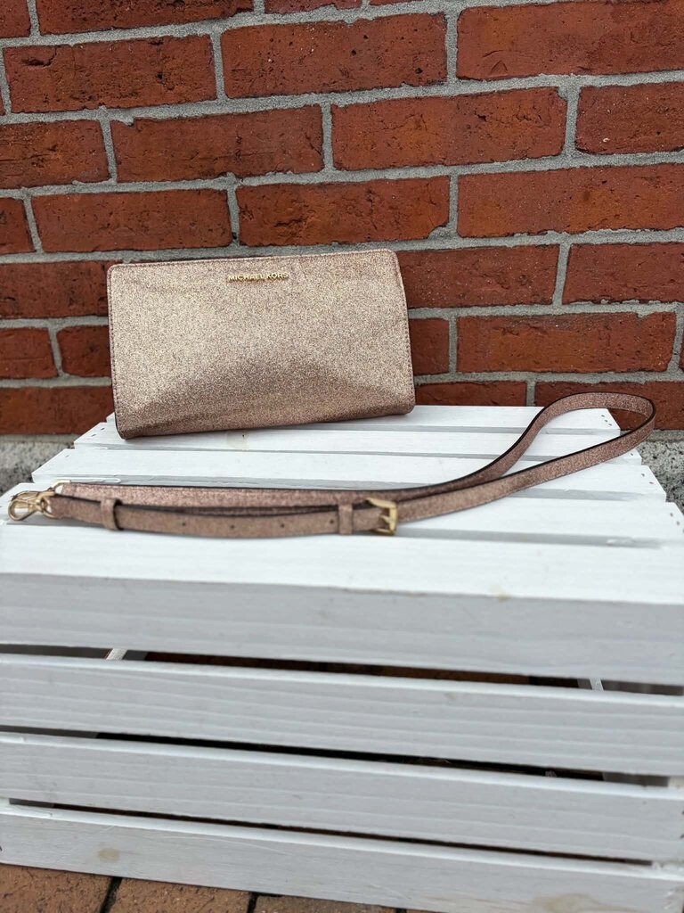 Michael Kors Rose Gold Crossbody Handbag