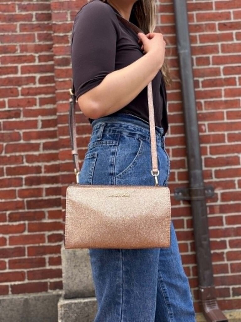 Michael Kors Rose Gold Crossbody Handbag