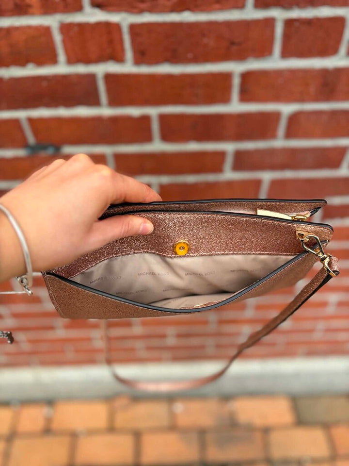 Michael Kors Rose Gold Crossbody Handbag