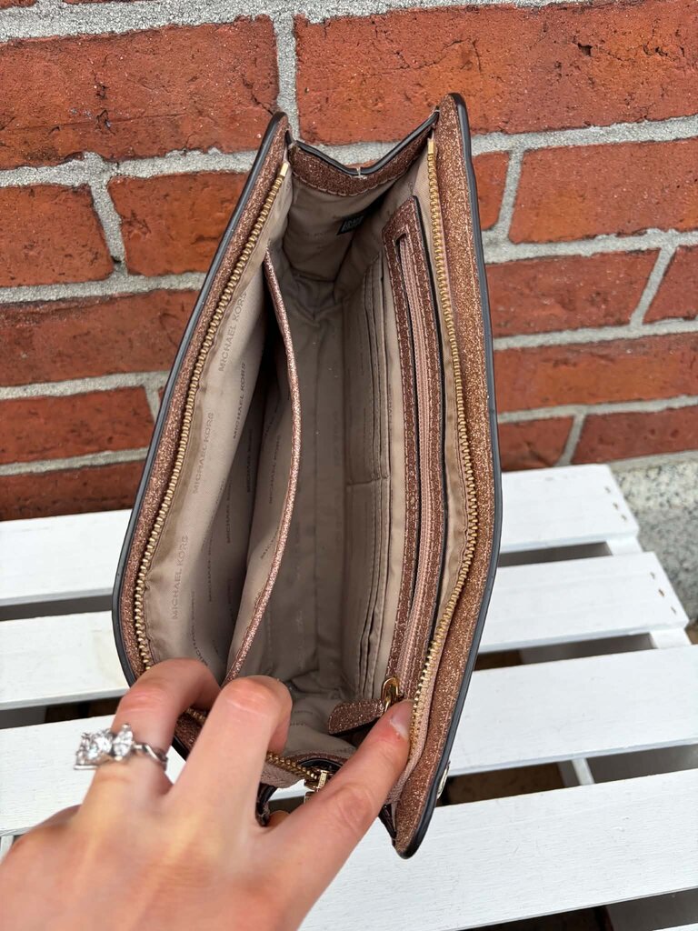 Michael Kors Rose Gold Crossbody Handbag