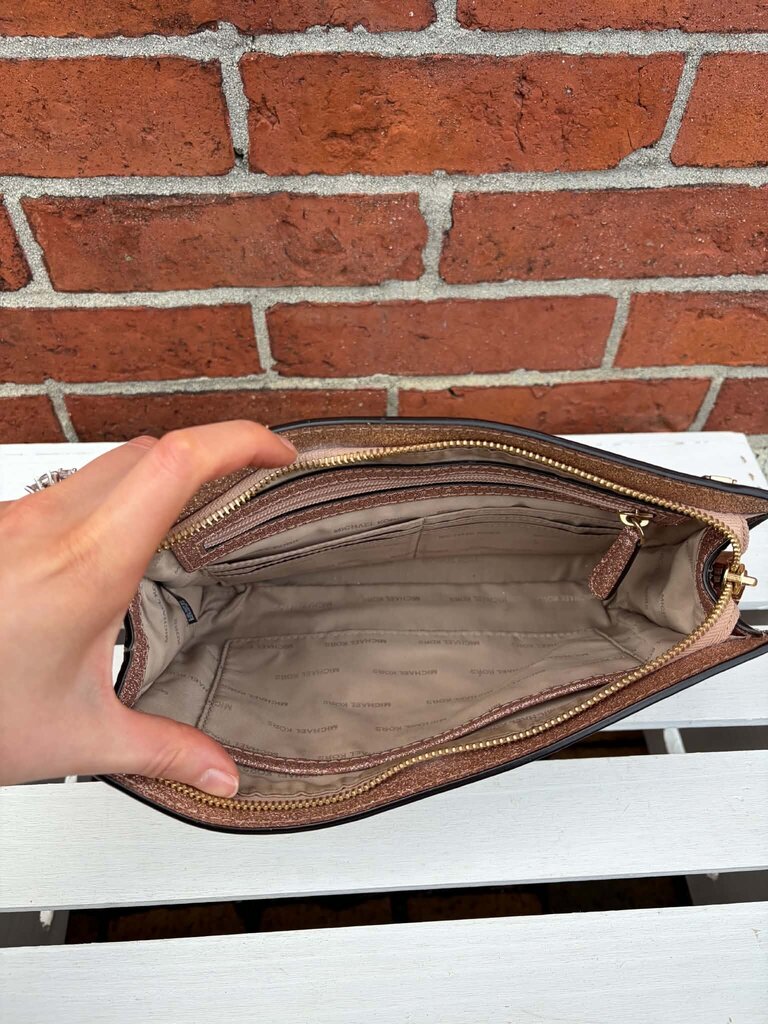 Michael Kors Rose Gold Crossbody Handbag