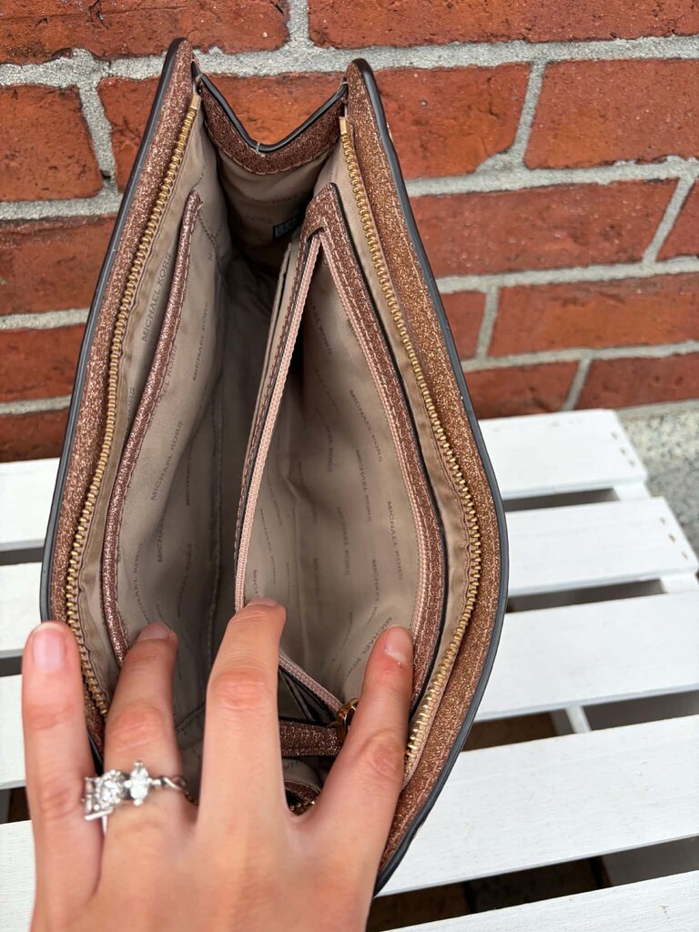 Michael Kors Rose Gold Crossbody Handbag