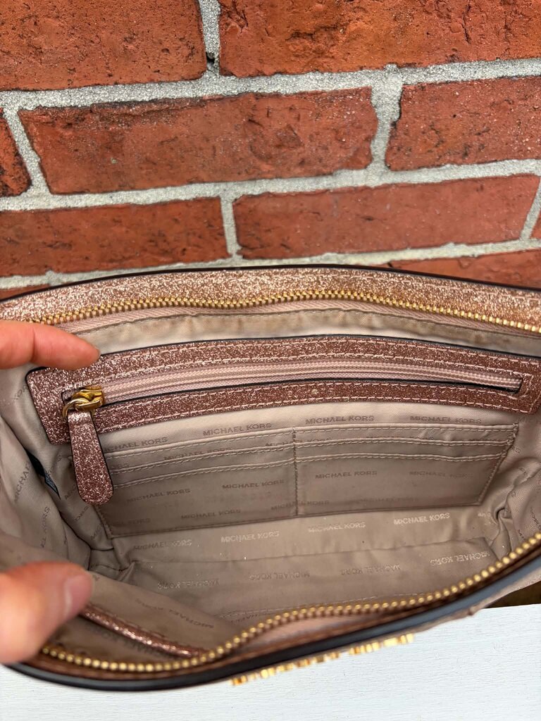 Michael Kors Rose Gold Crossbody Handbag