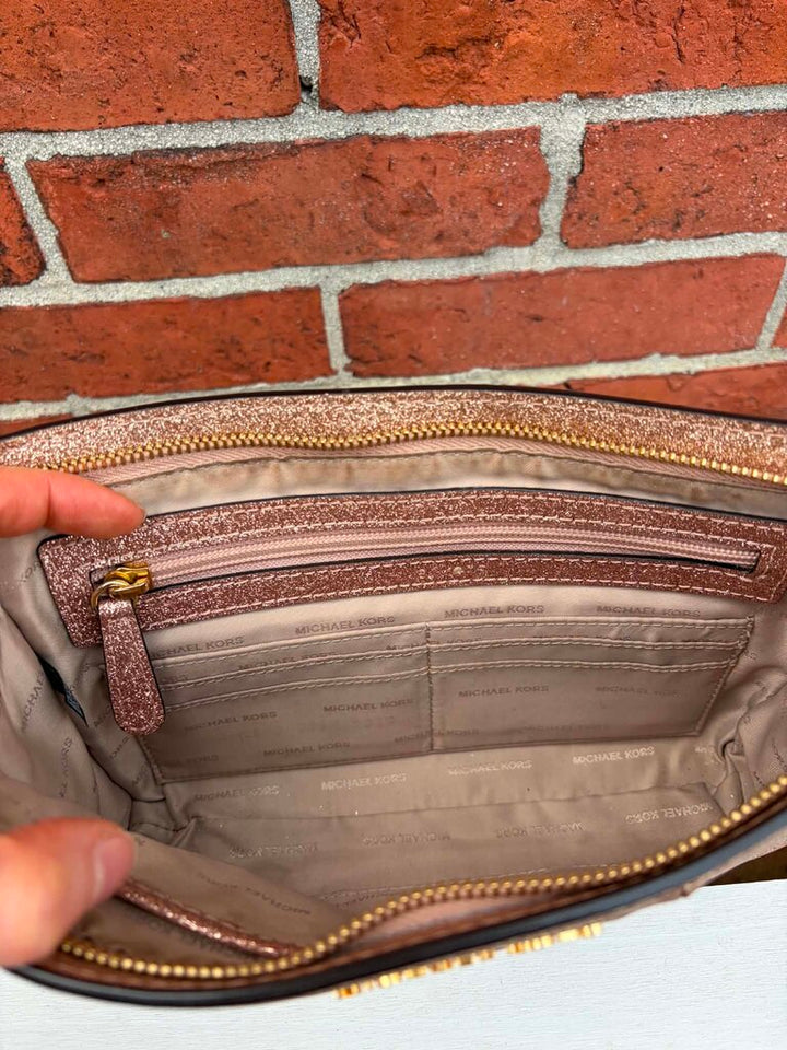 Michael Kors Rose Gold Crossbody Handbag