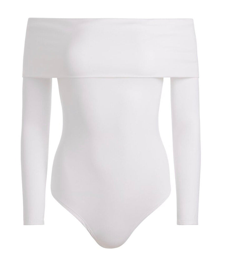 Alice + Olivia NWT Elia Bodysuit in Off White - Size Medium (Retails $225)